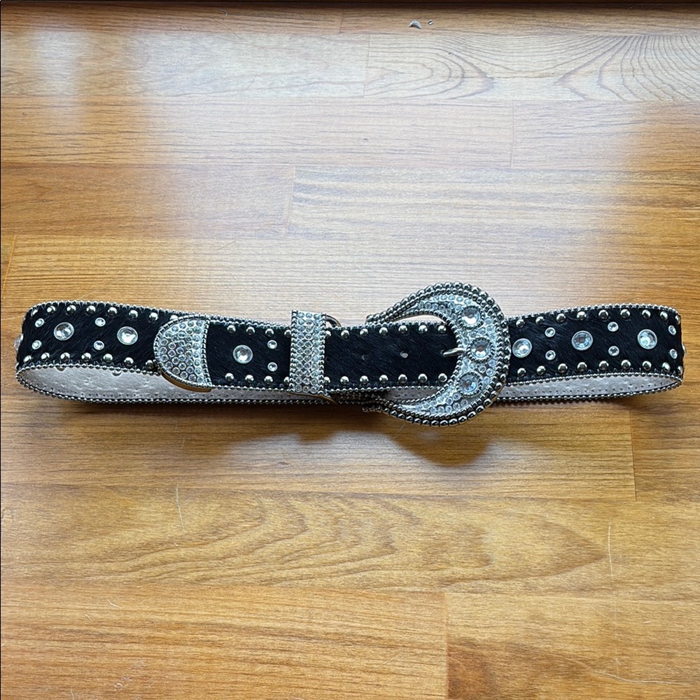 The Ultimate Black Leather Studded Belt